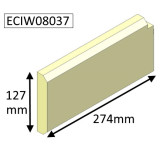 ECIW08037 Parkray RIGHT Lower Side Brick  |  Aspect 8 (Boiler)